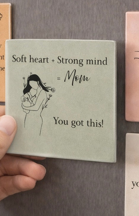 Mother’s Day Magnet Gift Set - Inspirational Quotes for Mom (9ct - 2" x 2")