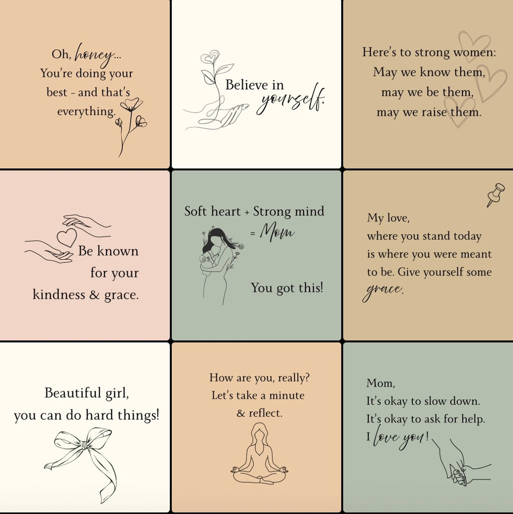 Mother’s Day Magnet Gift Set - Inspirational Quotes for Mom (9ct - 2" x 2")