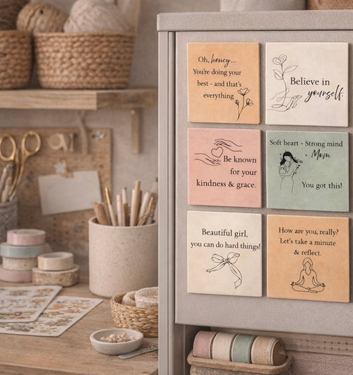 Mother’s Day Magnet Gift Set - Inspirational Quotes for Mom (9ct - 2" x 2")